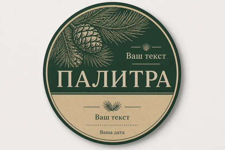 Хвойный. тёмно-зелёный и песочный