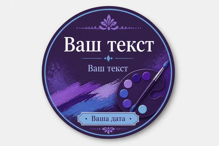 Фиолет. тёмно-фиолетовый с голубым акцентом