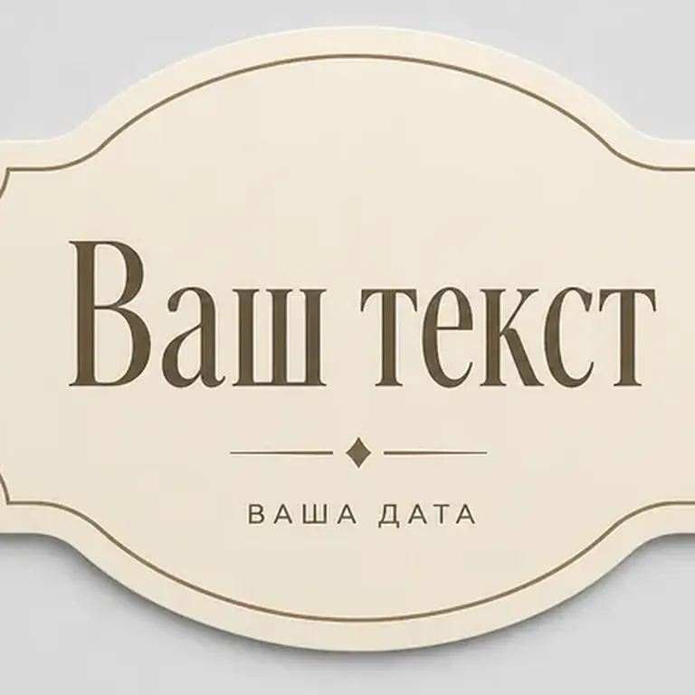 Мало текста. один короткий акцент