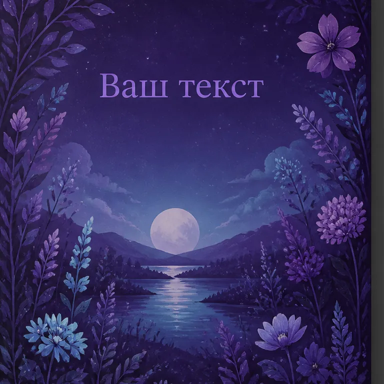 Фиолет. тёмно-фиолетовый с голубым акцентом