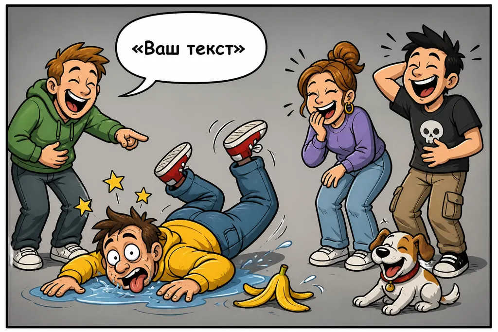 Юмор. лёгкая ироничная подача