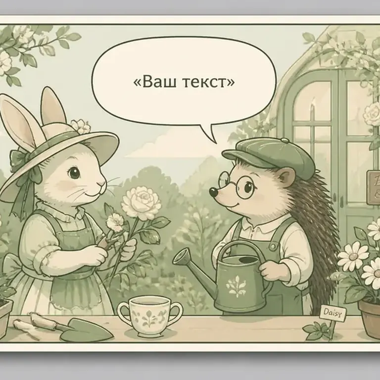 Шалфей. молочный фон и приглушённый зелёный