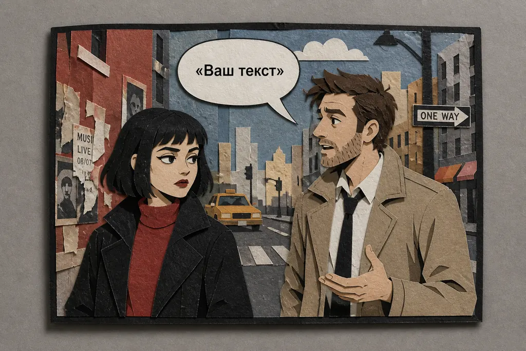 Коллаж. бумажный/цифровой коллаж
