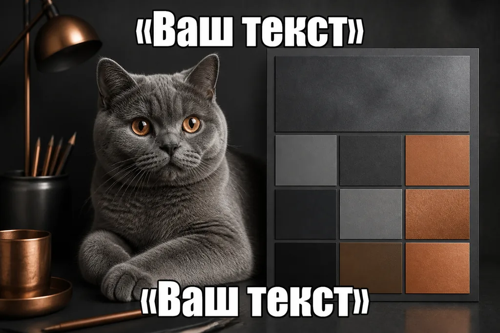 Графит и медь. графит с медным акцентом