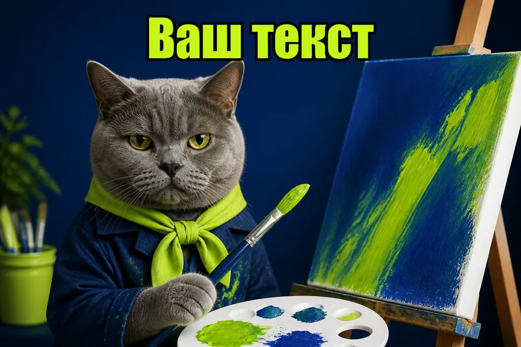 Синий и лайм. глубокий синий с лаймовым акцентом