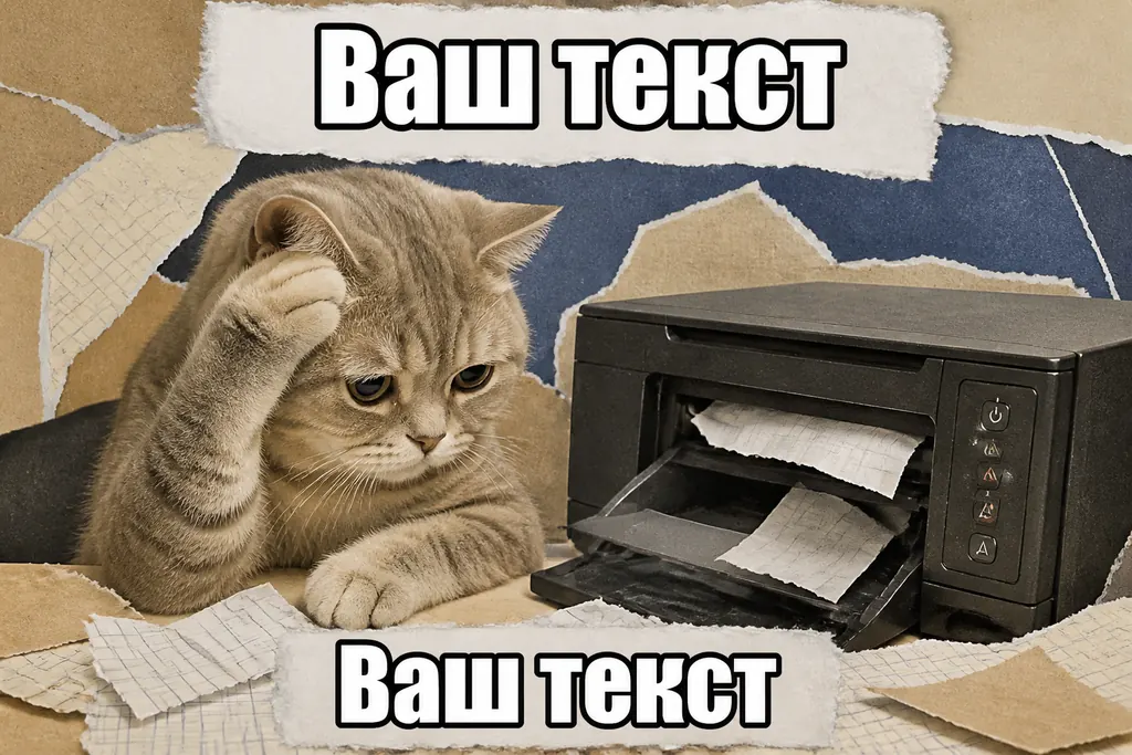 Коллаж. бумажный/цифровой коллаж
