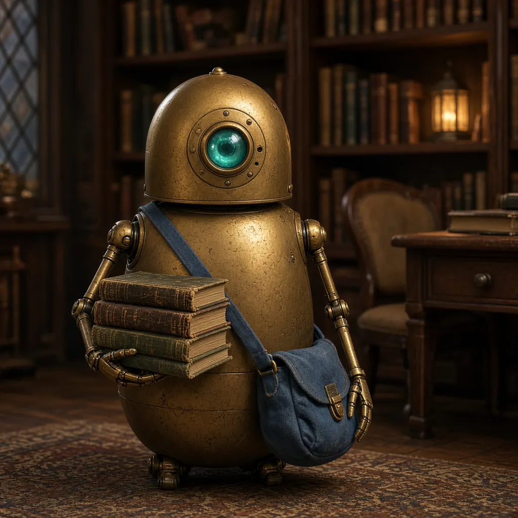 Робот-архивариус для семейной игры