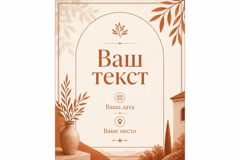 Крем и терракота. тёплый крем и терракотовая деталь