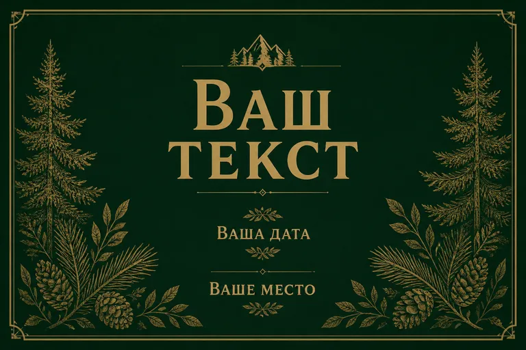Хвойный. тёмно-зелёный и песочный