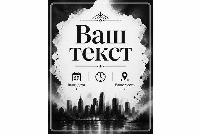 Ч/Б. чёрный и белый без цветных акцентов