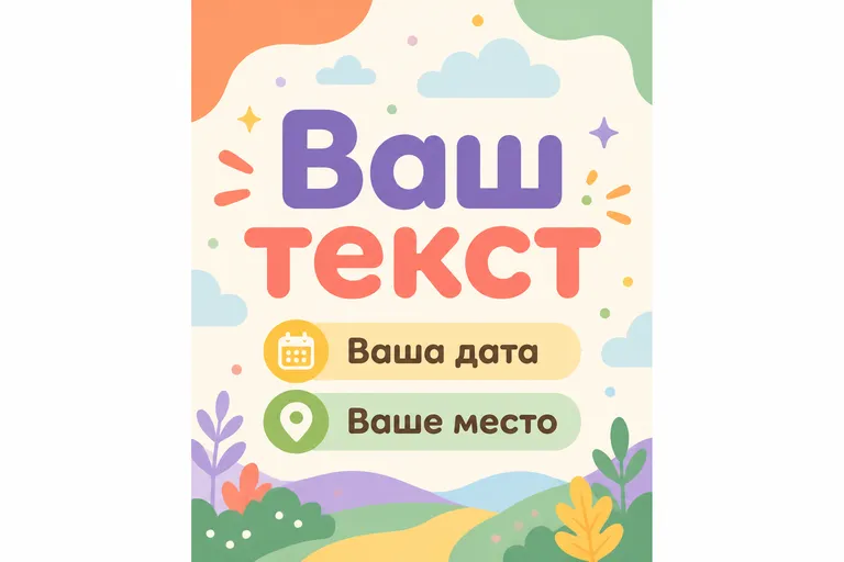 Скруглённый. мягкие формы букв