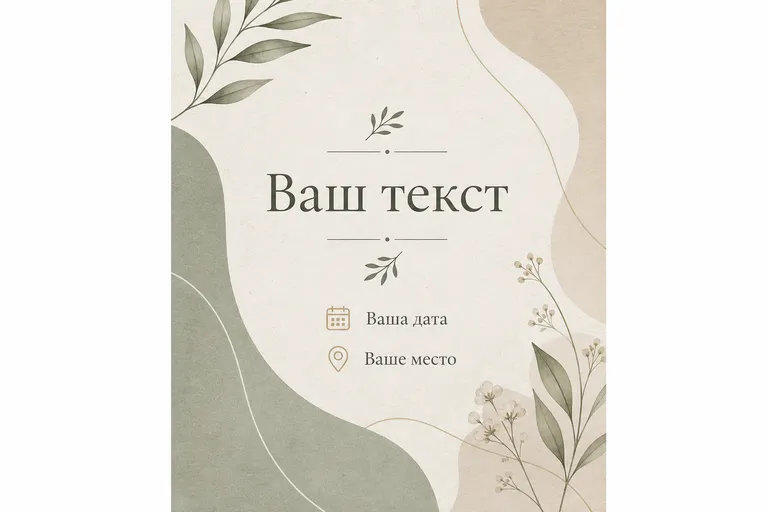 Органический. мягкие линии и природный ритм