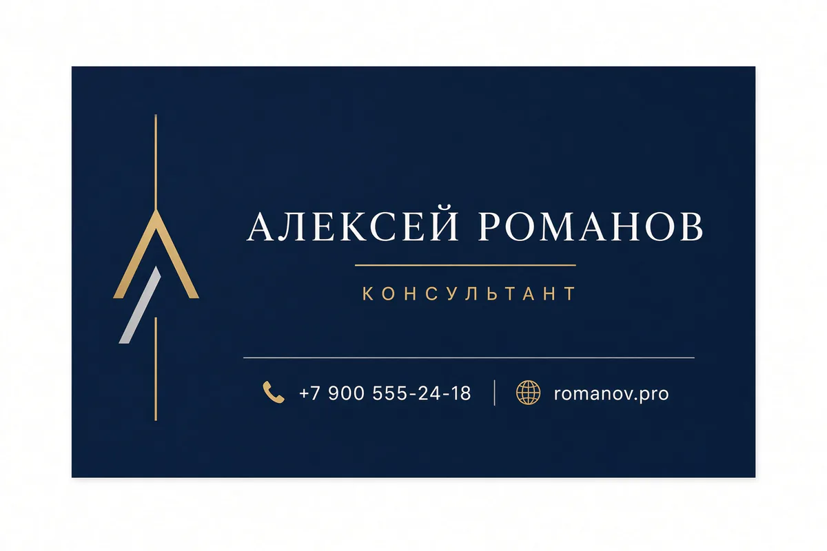 Знак как центр. простой абстрактный знак задаёт ось, текст остаётся вторичным