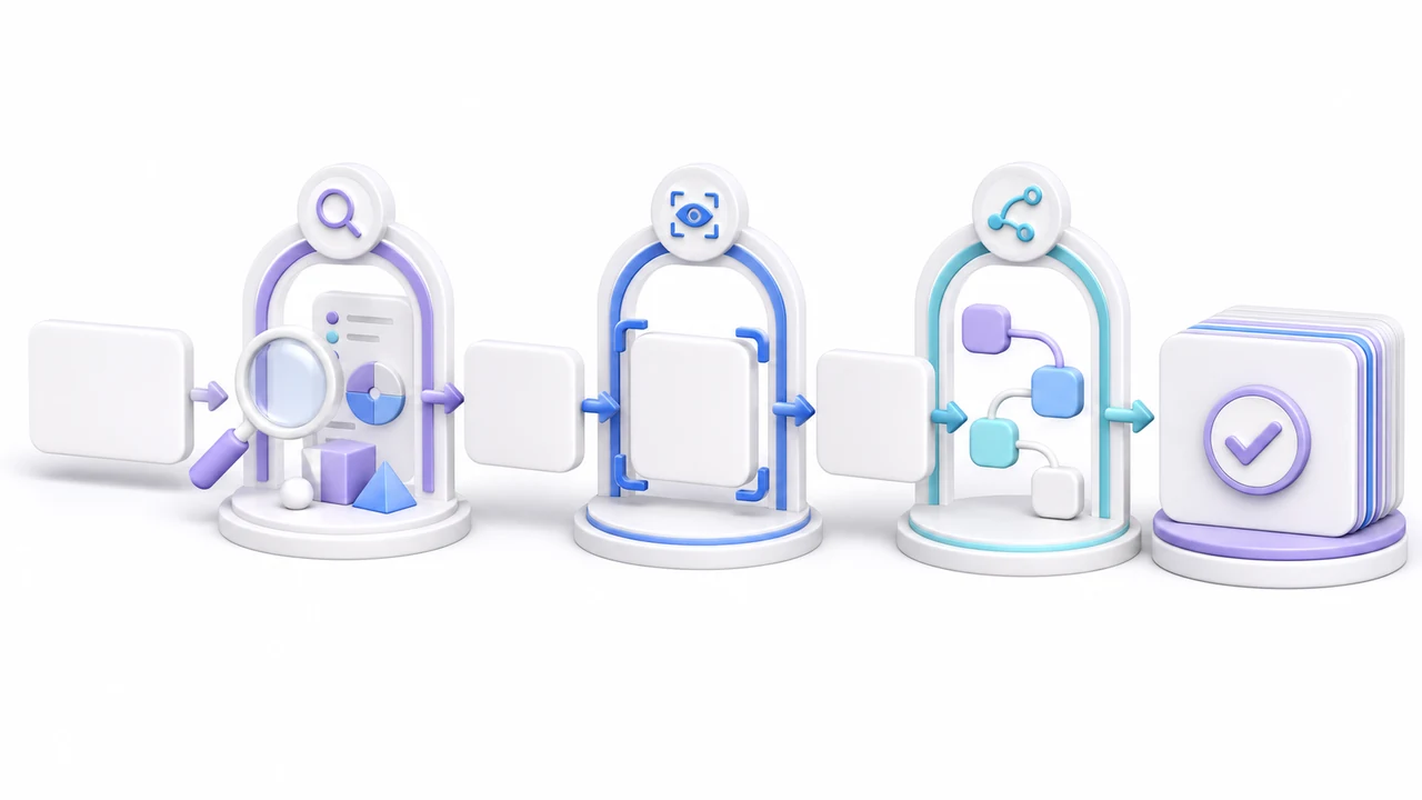 Светлая soft 3D инфографика с проверкой фактов, читаемости слайдов и связности устного рассказа