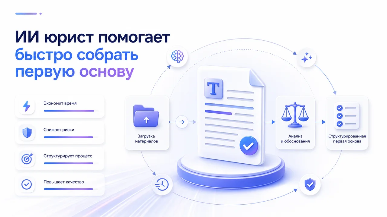 Юрист проверяет структурированный черновик документа на белом рабочем столе