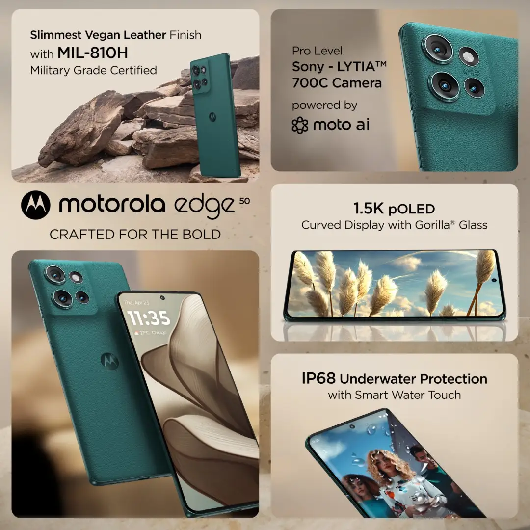 Motorola Edge 50 дисплей