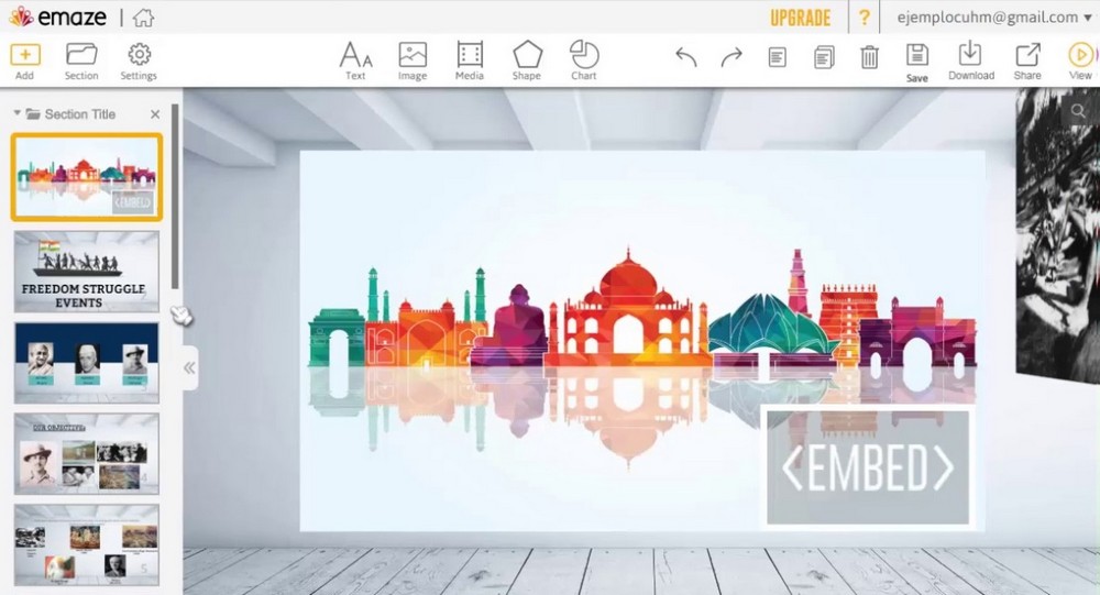 Красивая презентация с помощью программы Emaze