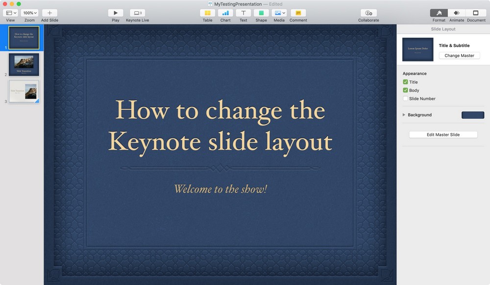 Как сделать красивую презентацию в Keynote