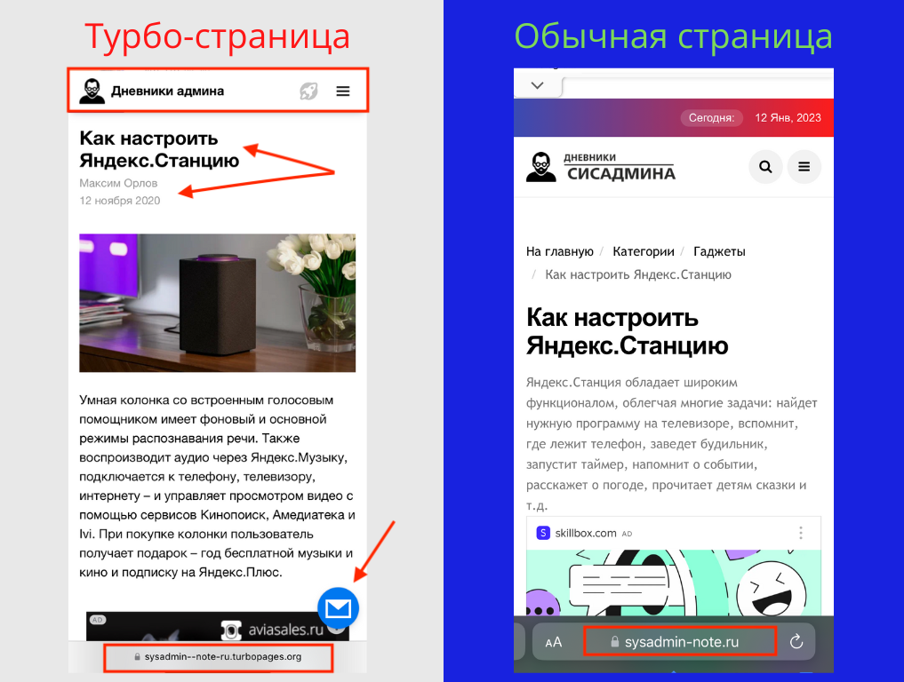 Изображение 2 для статьи Стоит ли подключать Турбо-страницы Яндекса и Google AMP: плюсы и минусы 