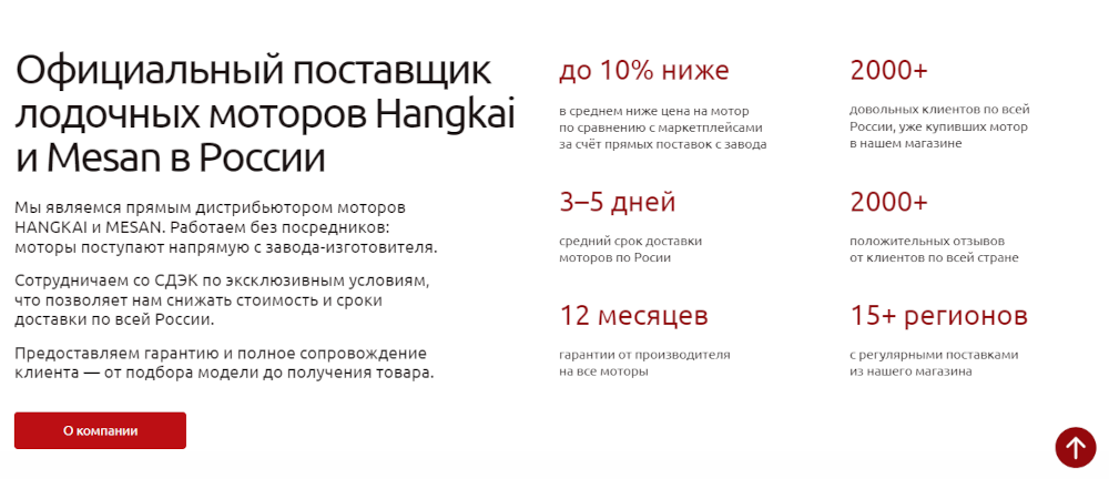 блок о компании
