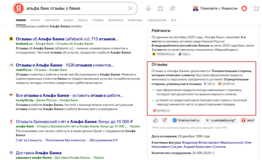управление онлайн репутацией