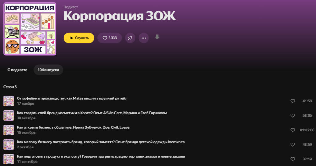 подкаст контент