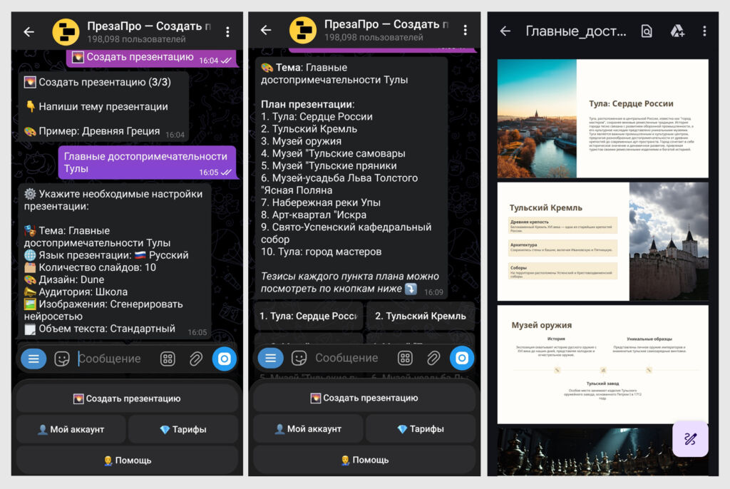 нейросеть для генерации телеграм