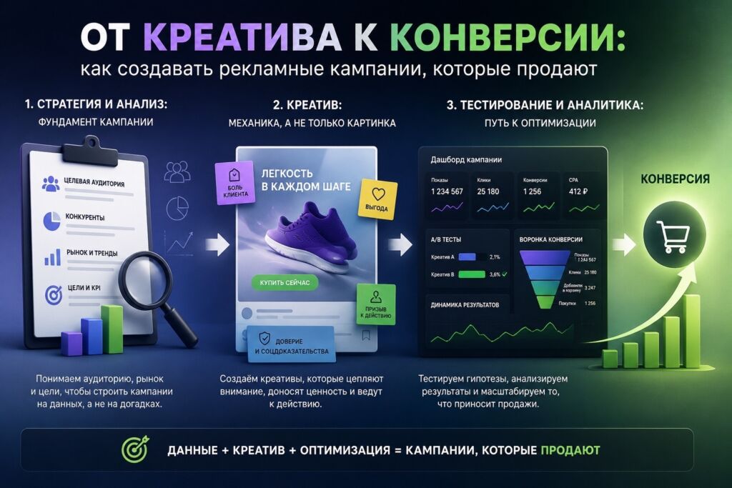 От креатива к конверсии: как создавать рекламные кампании, которые продают