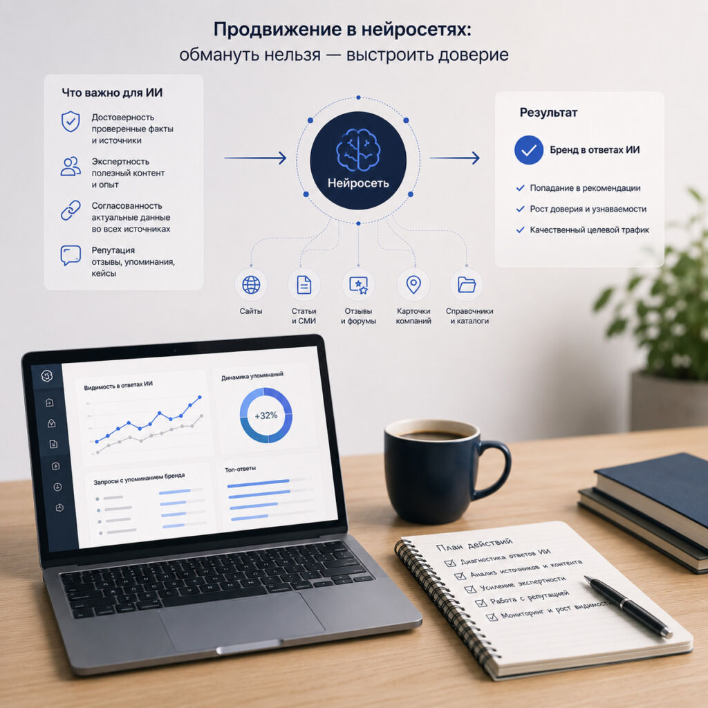 Как обмануть или подружиться с алгоритмом нейросетей: изнанка рынка продвижения в ИИ