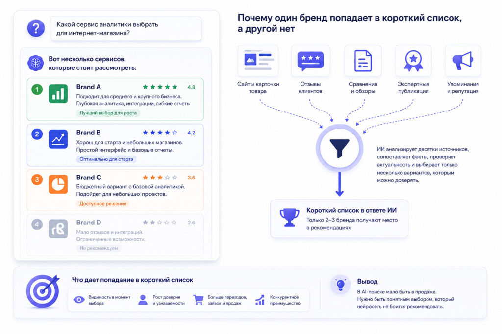 Как попасть в короткий список рекомендаций ИИ при помощи GeoAist.ru?