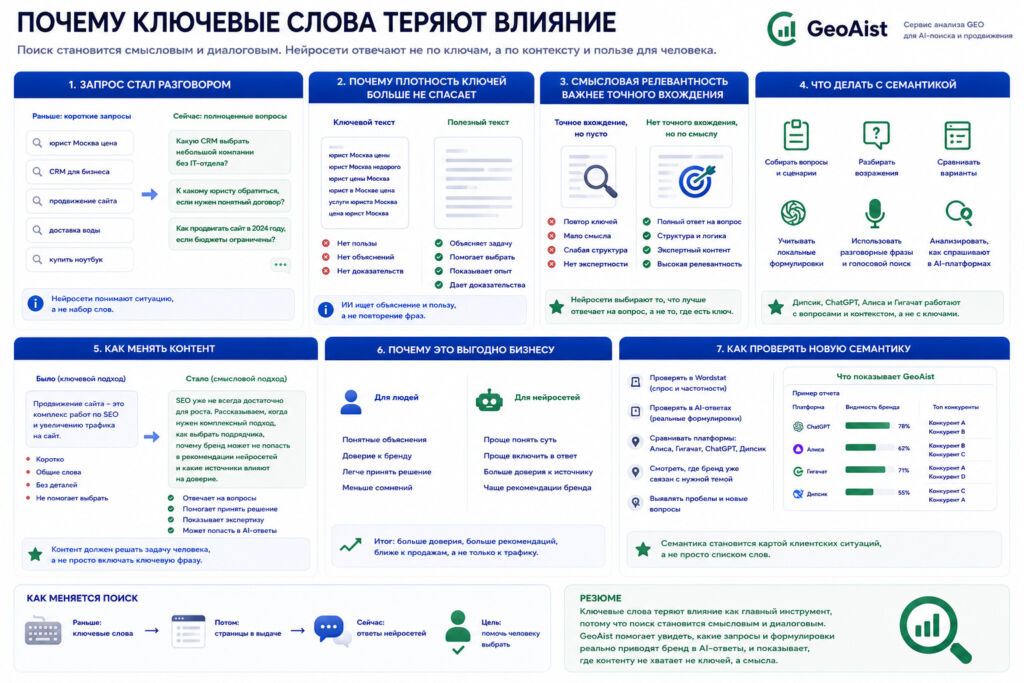 Почему ключевые слова теряют влияние