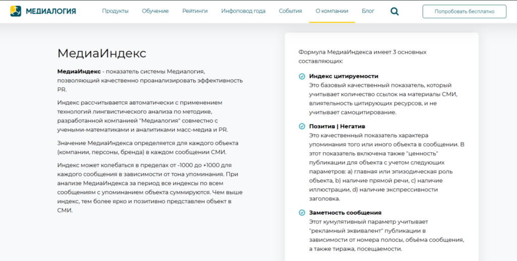 рейтинг цитируемости