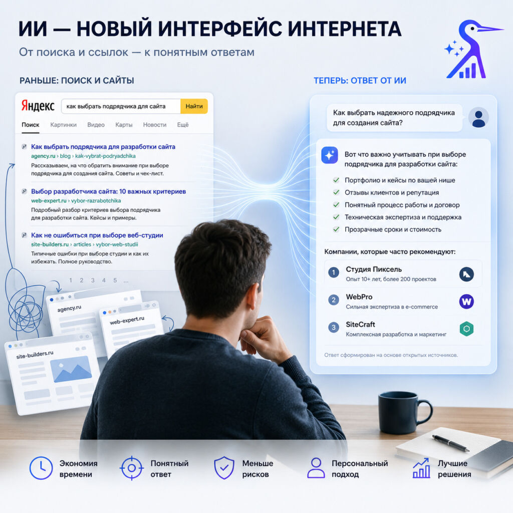 Почему ИИ становится новым интерфейсом интернета