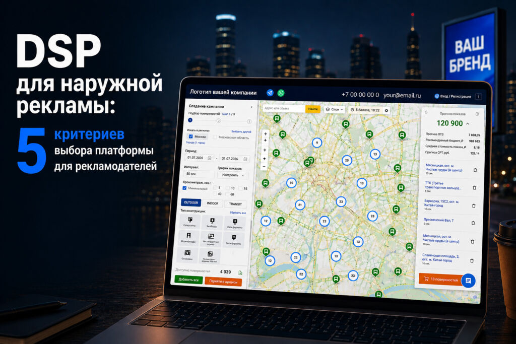 DSP для наружной рекламы: как выбрать платформу для programmatic в наружке
