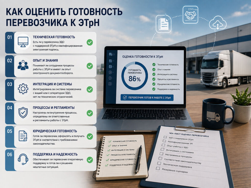 Как оценить готовность перевозчика к ЭТрН