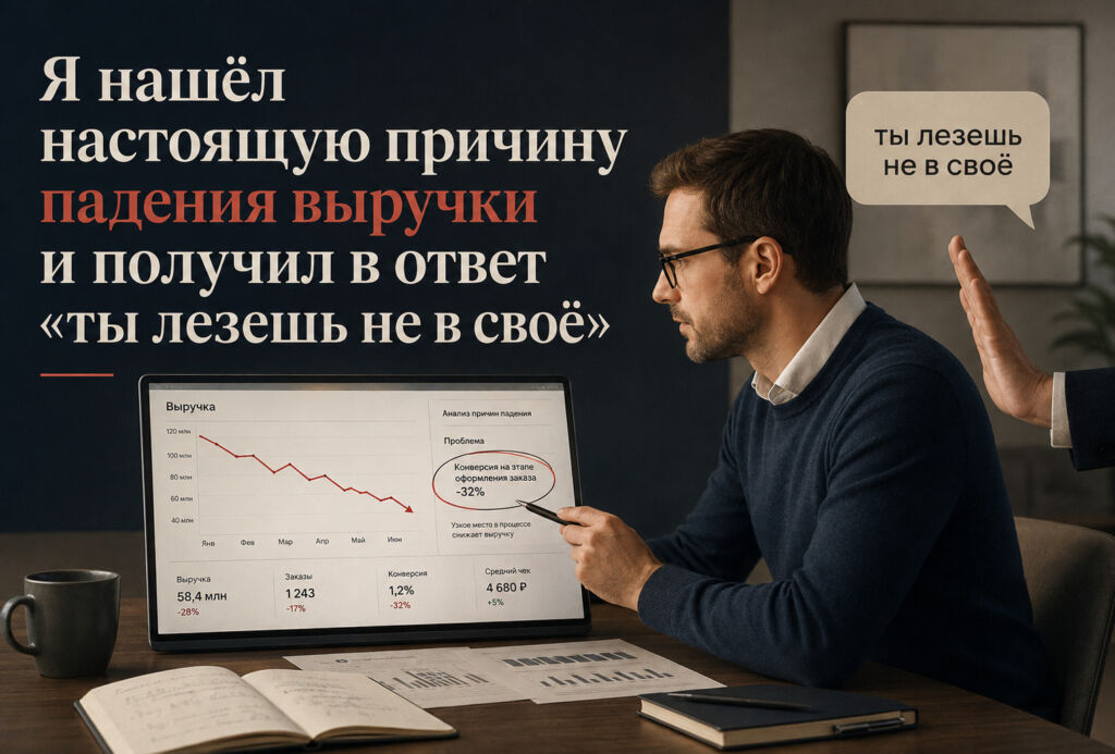Я нашёл настоящую причину падения выручки и получил в ответ «ты лезешь не в своё»