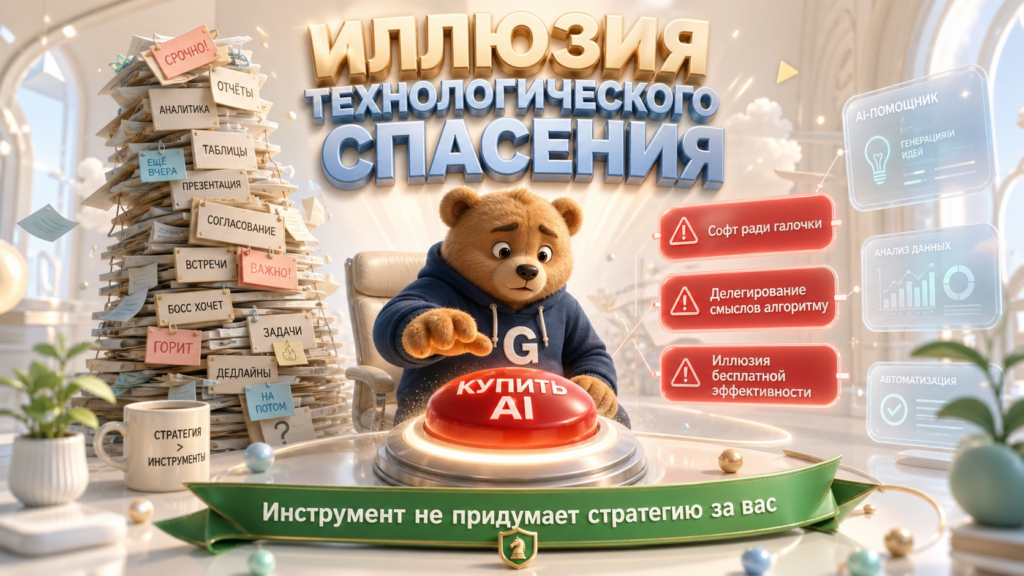 Изображение 1 для статьи Почему стратегия важнее инструмента: AI умножает вашу слабость так же легко, как силу