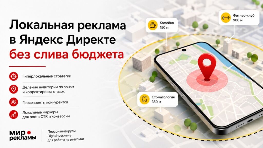 Яндекс Директ для локального бизнеса: геотаргетинг, корректировки и гиперлокальные стратегии