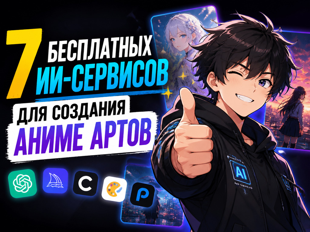 7 Бесплатных ИИ-сервисов для создания Аниме артов