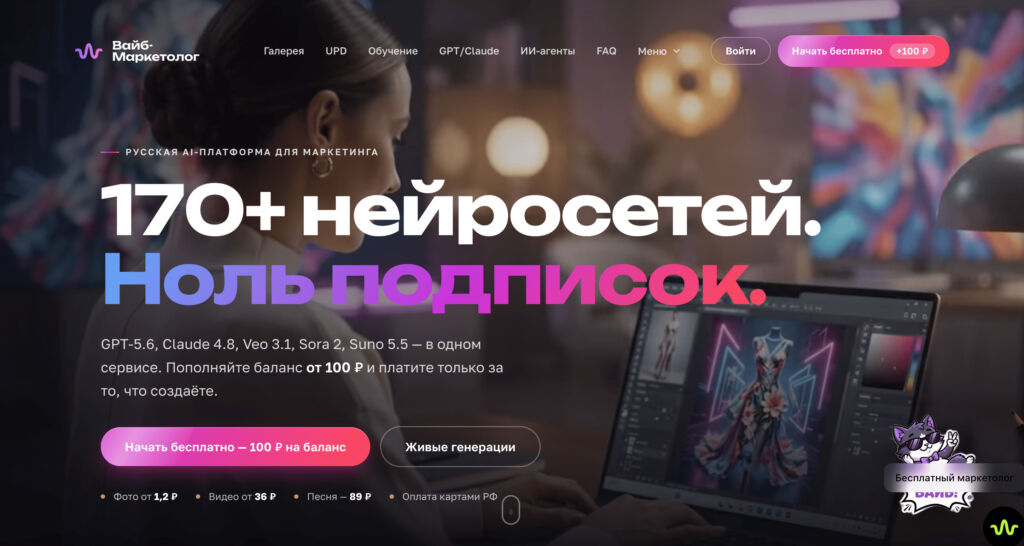 Изображение 3 для статьи Агрегаторы нейросетей в России: ТОП-10 лучших сервисов в 2026 году