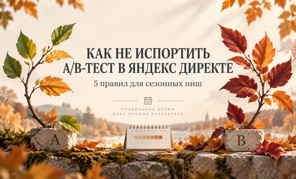 Как не испортить A/B-тест в Яндекс Директе: 5 правил для сезонных ниш