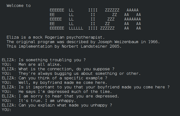 Диалог с ELIZA, 1966 год: разговорный интерфейс старше самого поиска