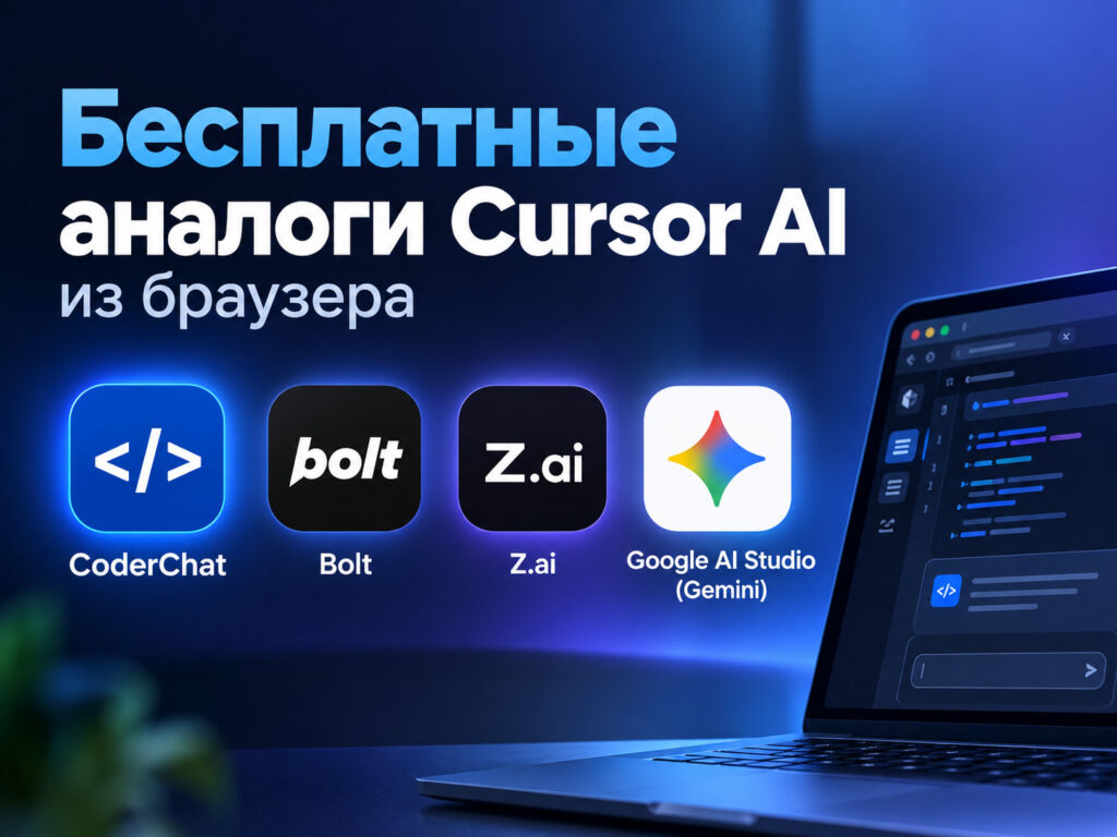 Бесплатные аналоги Cursor AI в браузере — Подборка