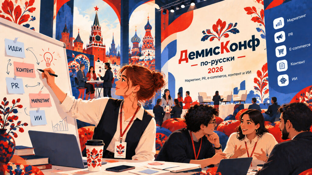 Конференция «ДемисКонф по-русски» 2026: маркетинг, PR, e-commerce, контент и ИИ