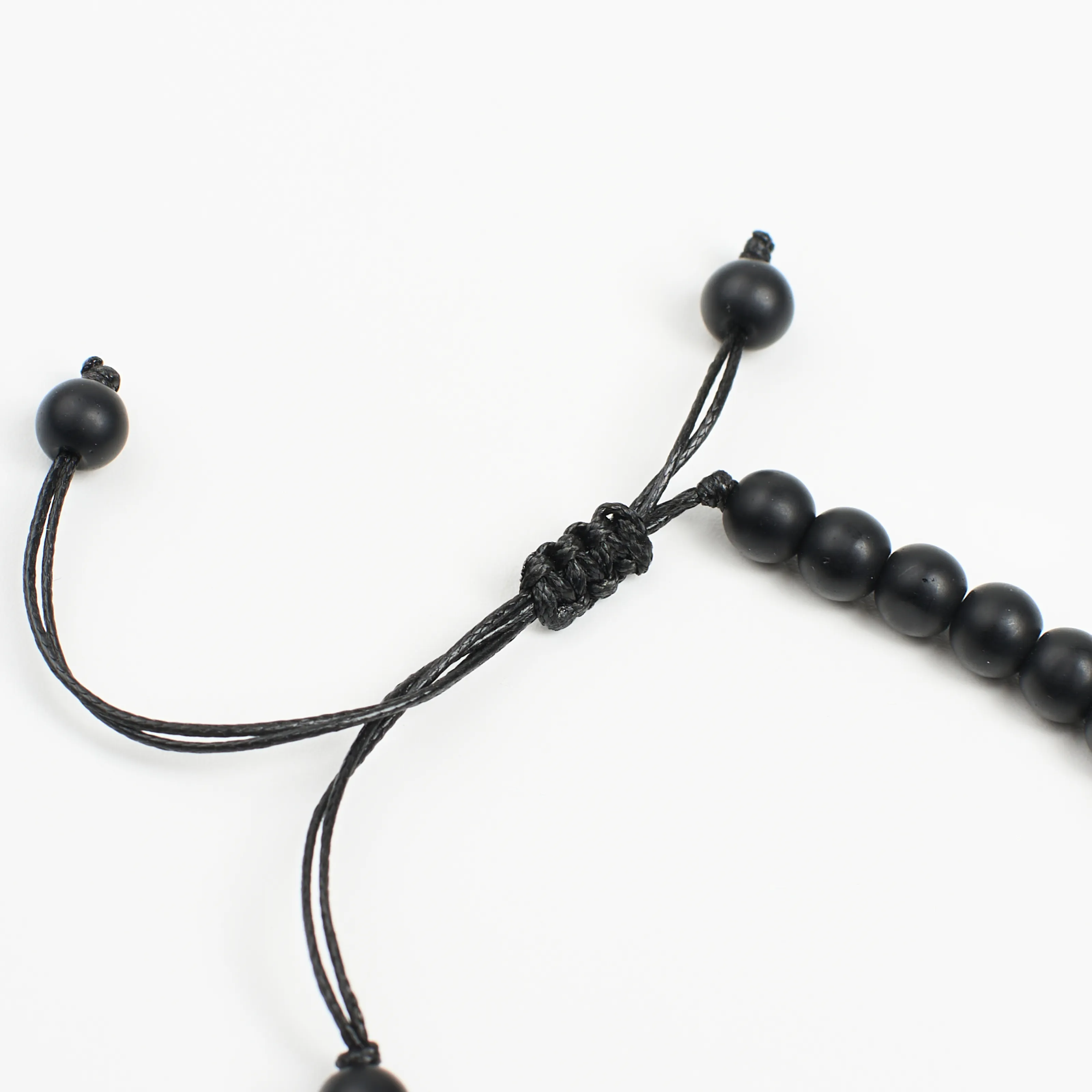 Чёрный агат браслет амулет для внутренней силы