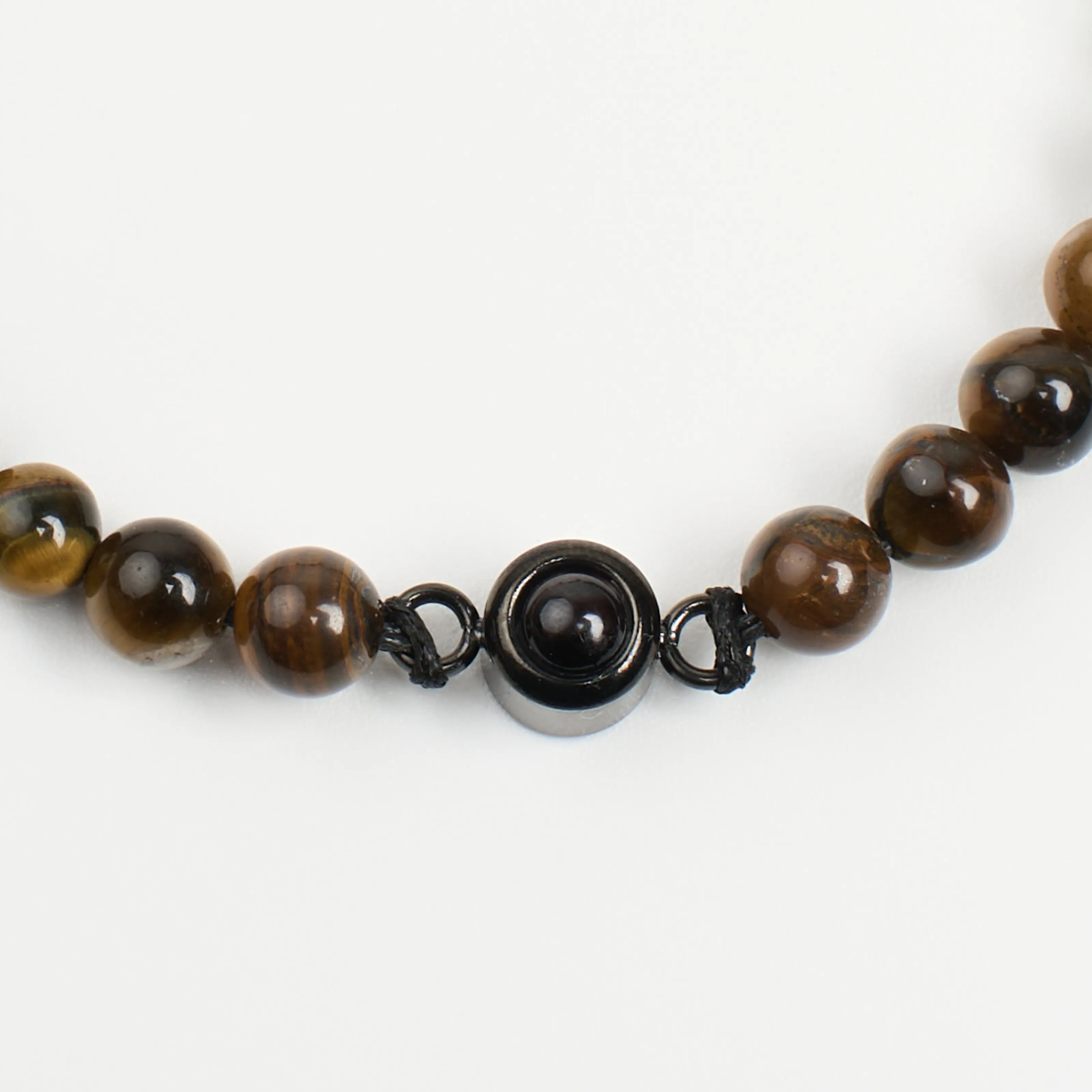 Браслет тигровый глаз амазонит для Близнецов фокус и ясность