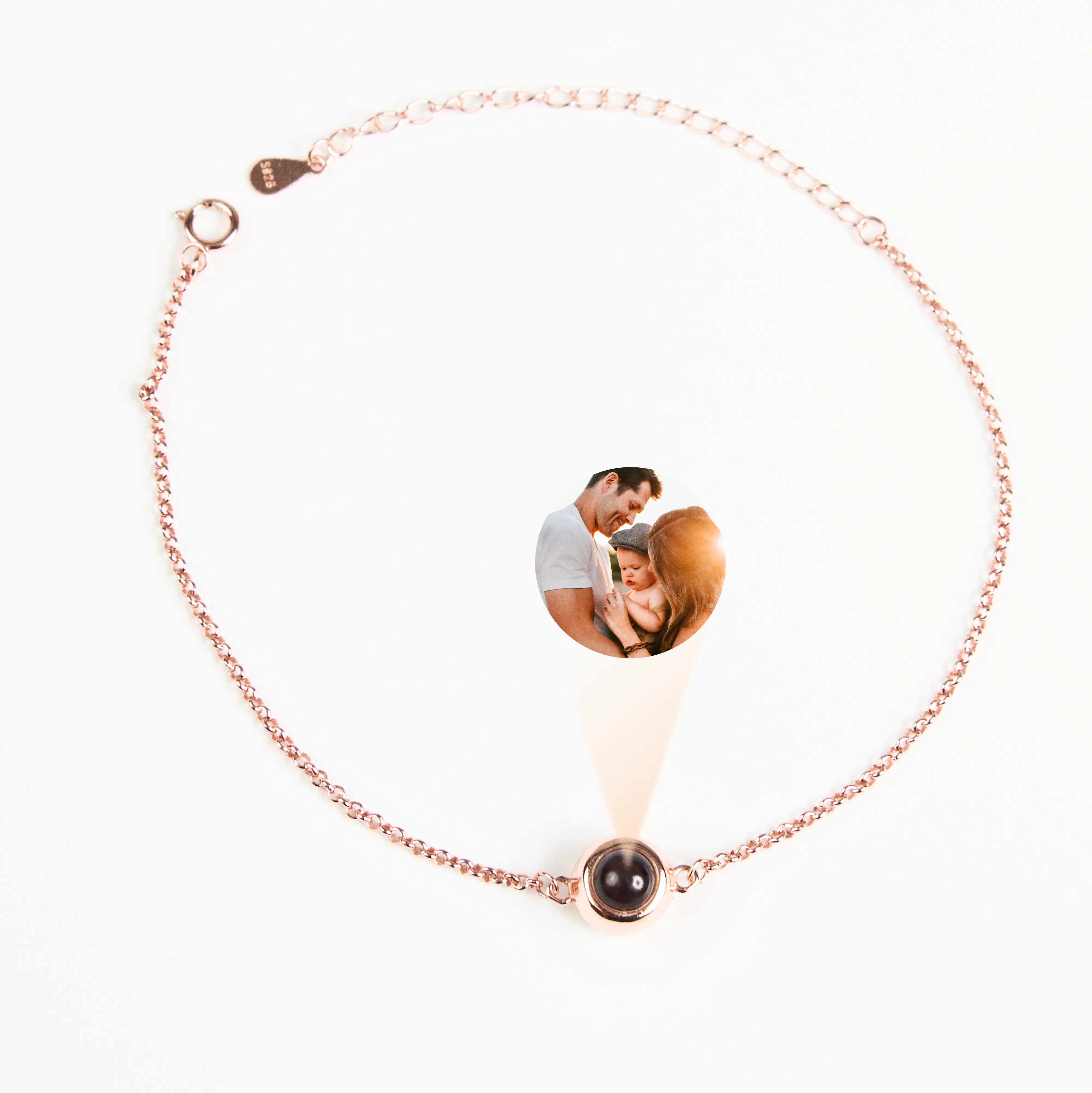 Розовое золото браслет шар подарок для двоих