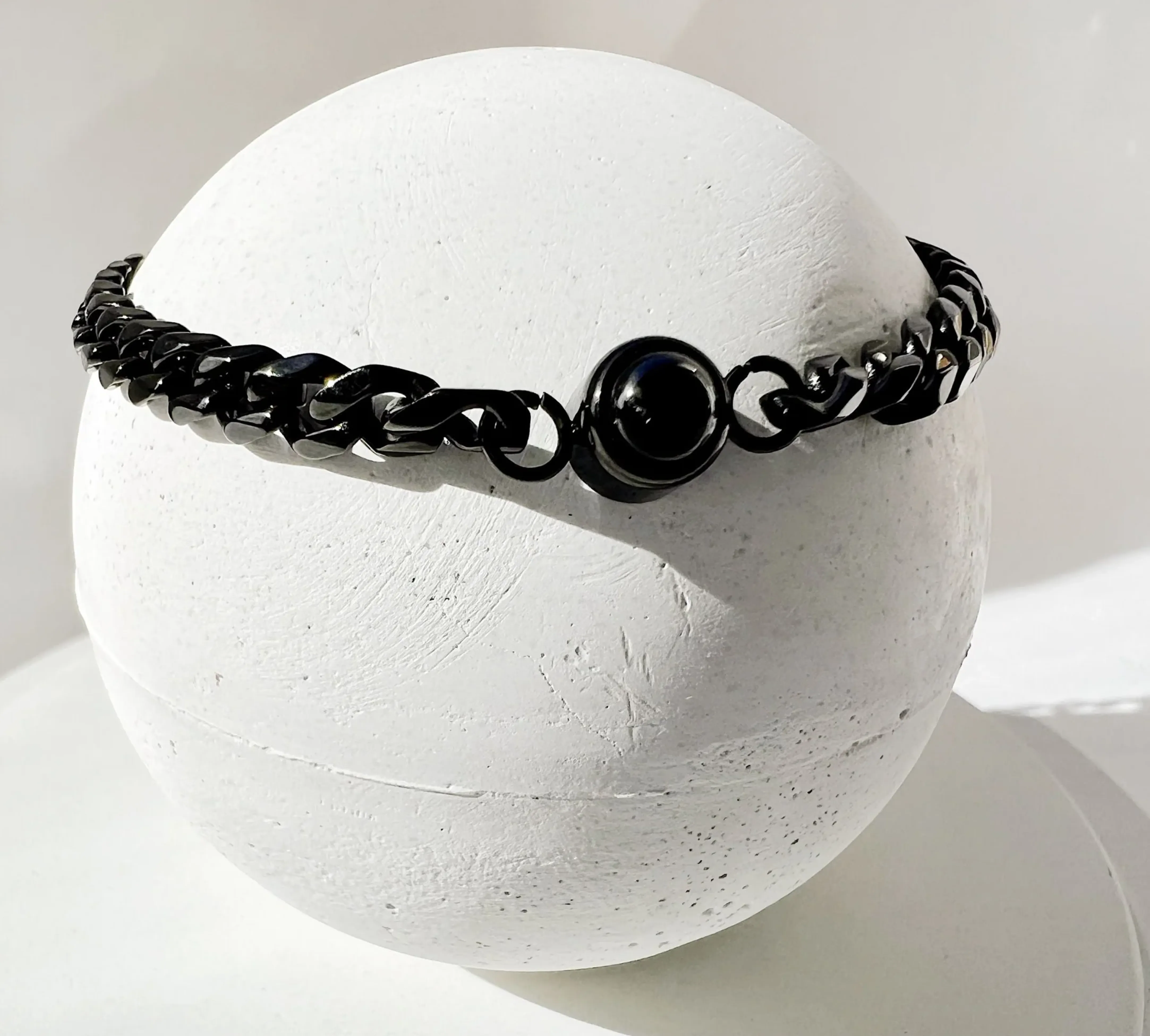 Именной мужской браслет с гравировкой и фотографией