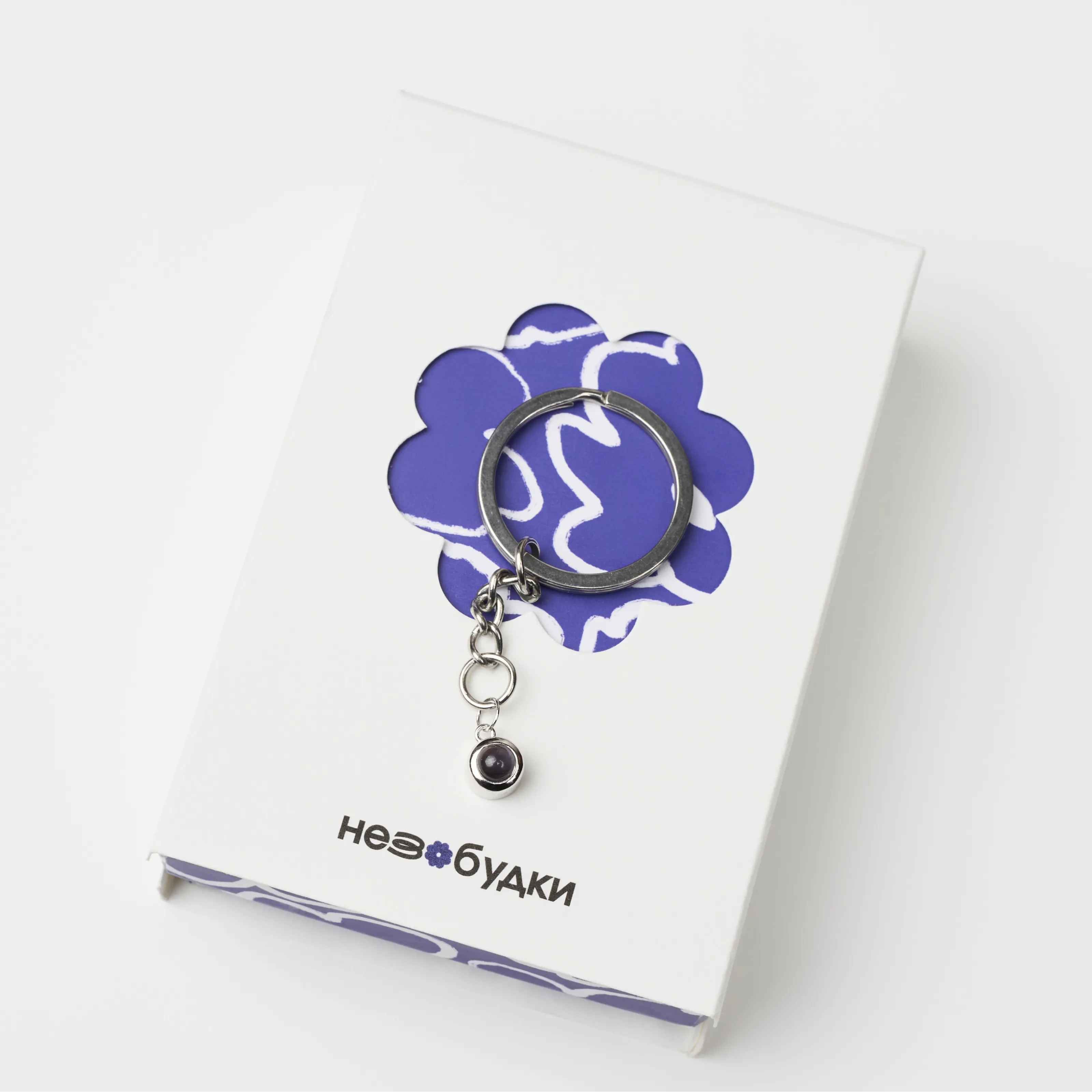 Сувенир для влюблённых брелок шар золото с фото