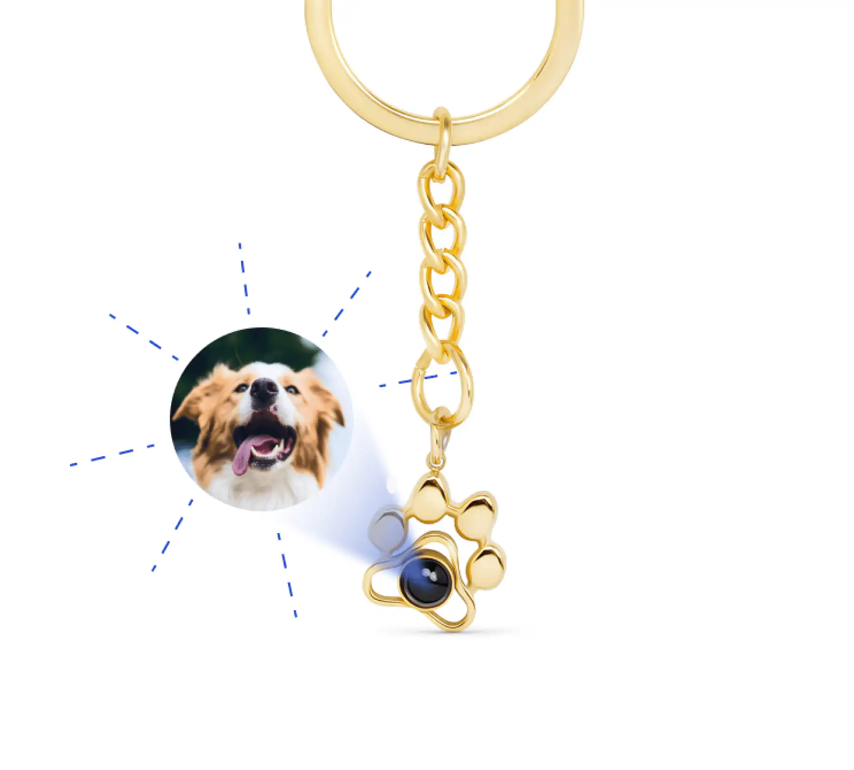 Сувенирный брелок лапка для ключей серебро